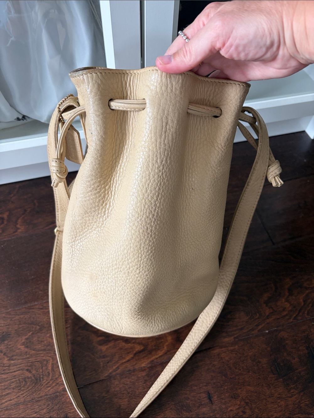 Vintage Coach Sonoma Drawstring Bucket Bag No 4905 Tan - Picture 9 of 10
